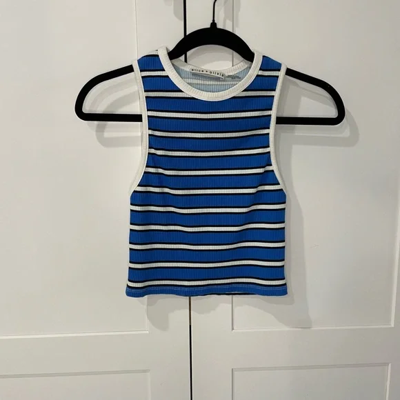 Alice + Olivia Andre Fitted Cropped Tank - Picture 5 of 11